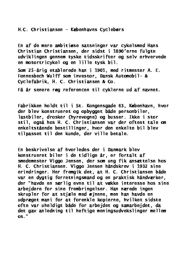 H.C: Christiansen