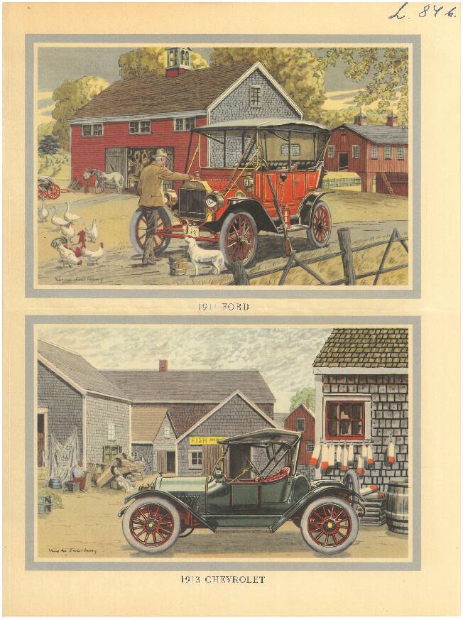Reklamefolder der genkalder en biludstilling i 1911