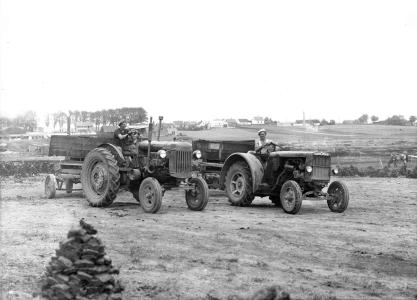 Traktorer og tørvegravning