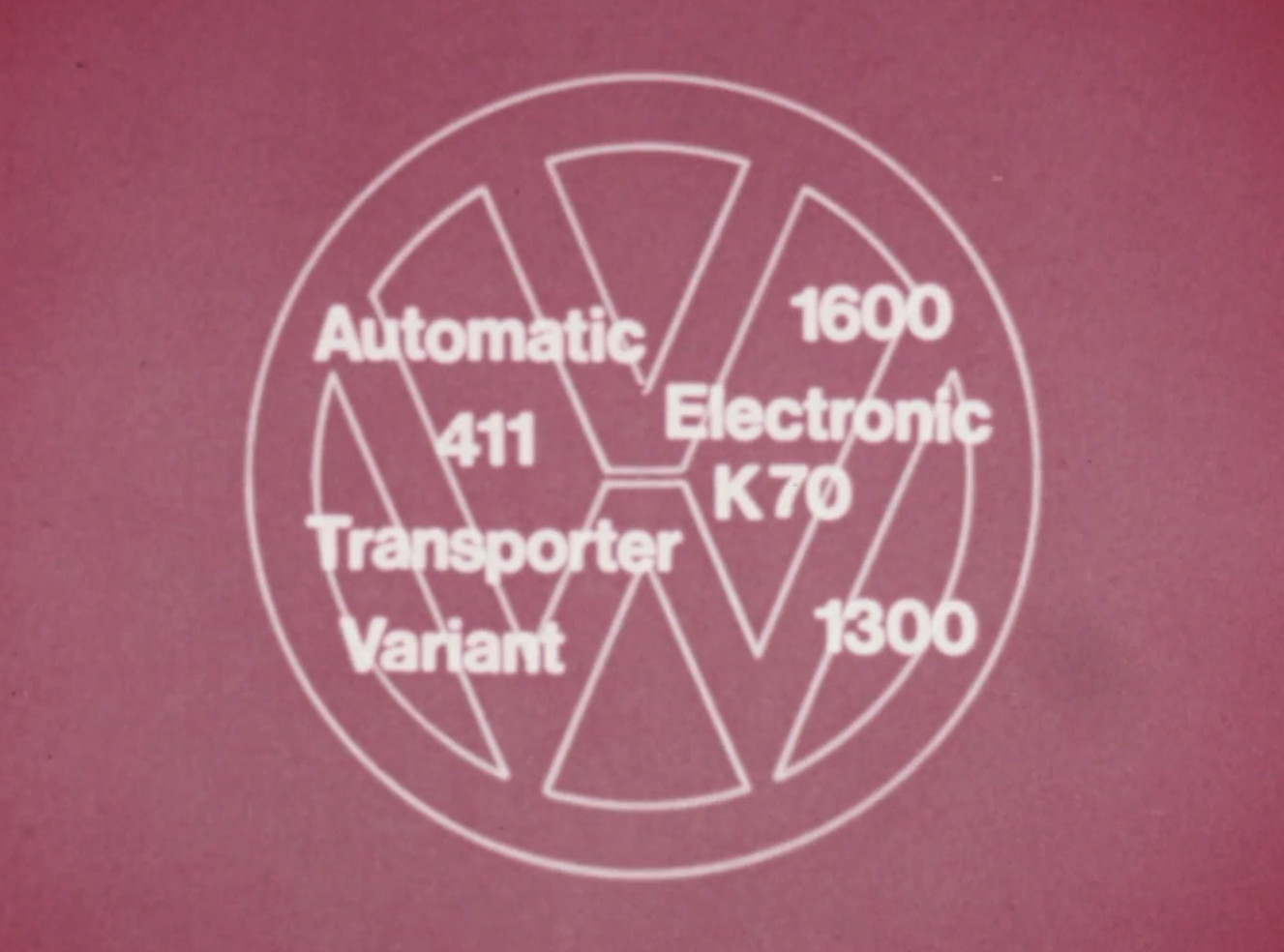 VW modelprogram 1971